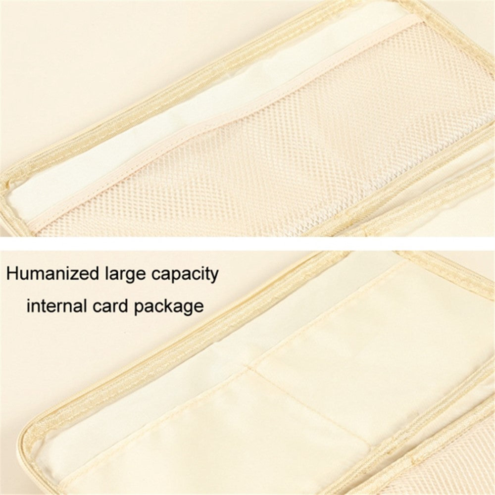Car Sunshade Storage Bag Multi-Pockets Sunglasses Cards Pen Organizer Microfiber Leather Pouch
