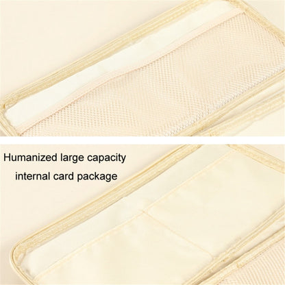 Car Sunshade Storage Bag Multi-Pockets Sunglasses Cards Pen Organizer Microfiber Leather Pouch