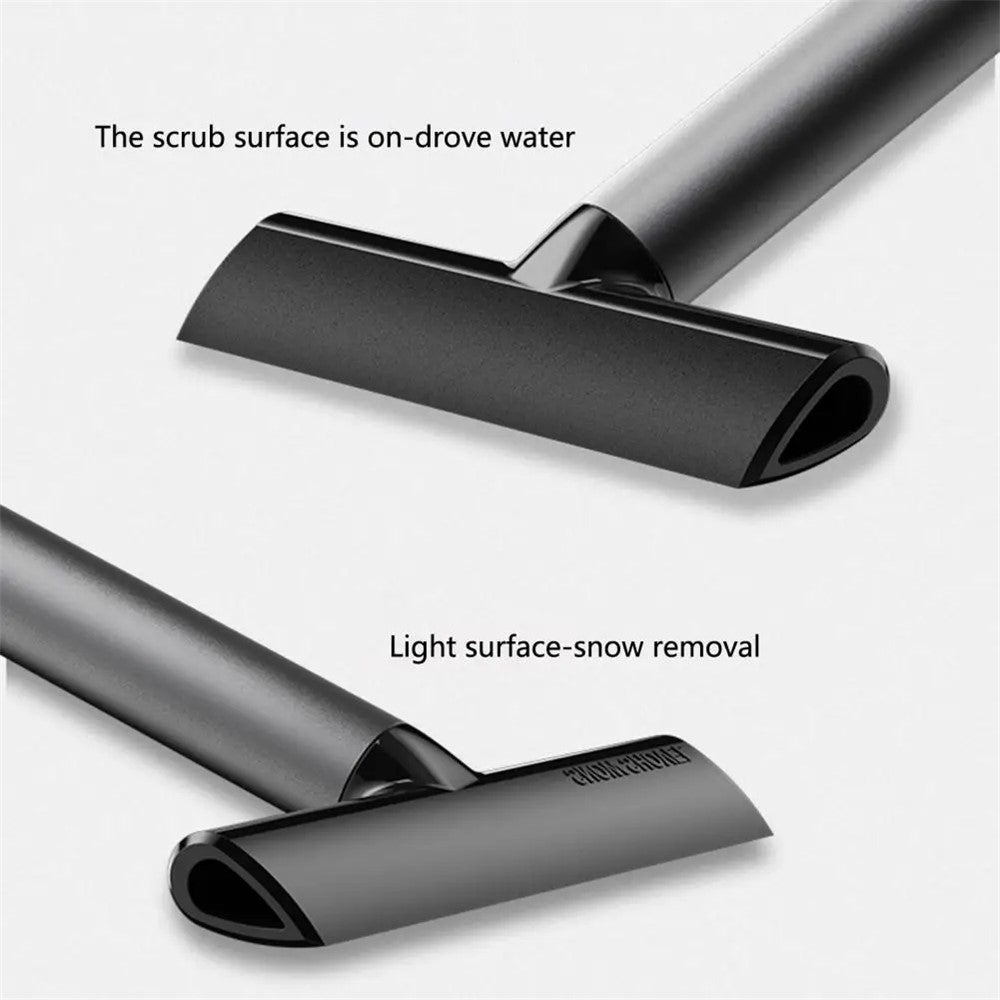 9718 TPU+Aluminum Alloy 2-in-1 Car Window Double-sided Snow Removal Shovel Tire Gravel Cleaning Tool