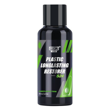 HGKJ AUTO-S24 100ml Longlasting Plastic Restorer Car Vehicle Trim Coating Renovator Repair Liquid