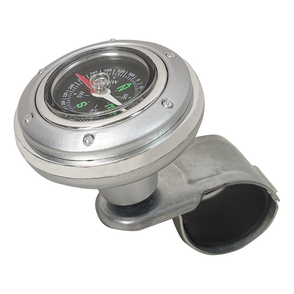 CARFU Plastic+Iron Car Steering Wheel Spinner Knob Compass Car Steering Auxiliary Booster Control Handle