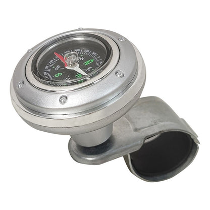 CARFU Plastic+Iron Car Steering Wheel Spinner Knob Compass Car Steering Auxiliary Booster Control Handle