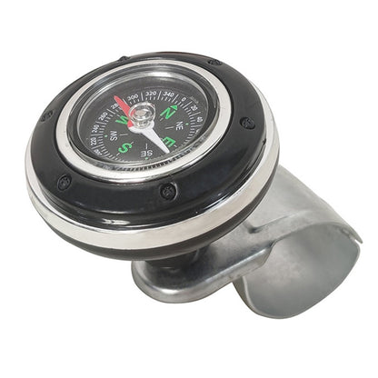 CARFU Plastic+Iron Car Steering Wheel Spinner Knob Compass Car Steering Auxiliary Booster Control Handle