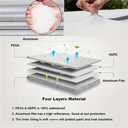 4PCS 48-58CMx29CM Wheel Sleeve Oxford Cloth Car SUV Tire Cover Storage Bag for 19-22 inch Tire