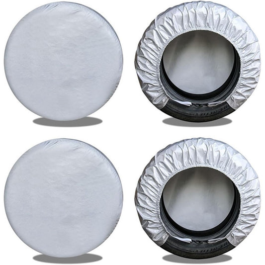 4PCS 60-66CMx30CM Wheel Oxford Cloth Car SUV Tire Cover Sleeve Bag for 24-26 inch Tire