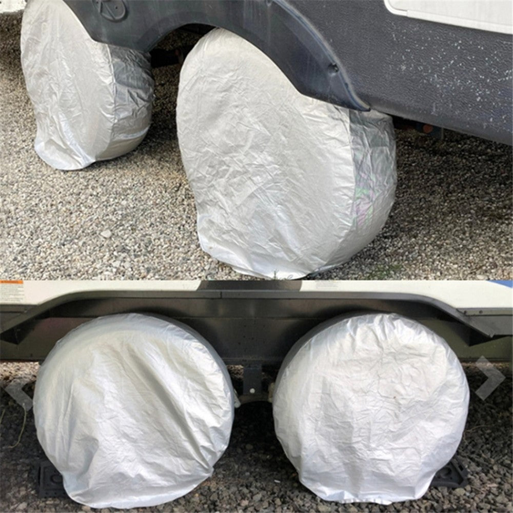 4PCS 76-81CMx34CM Wheel Oxford Cloth Sleeve Bag Car SUV Tire Cover for 30-32 inch Tire
