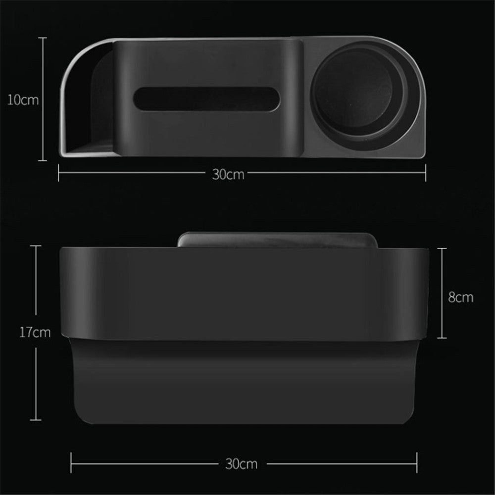 Car Seat Gap Storage Box Seat Side Gap Filler Cup Holder Organizer PVC Storage Case