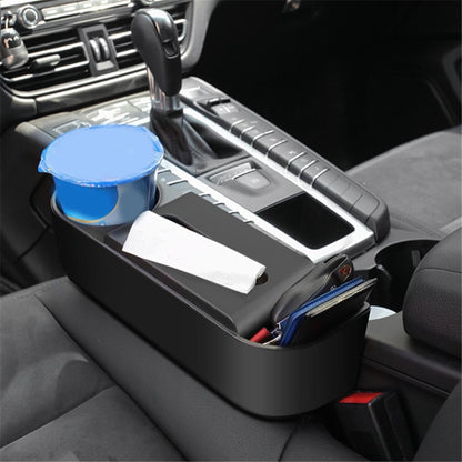Car Seat Gap Storage Box Seat Side Gap Filler Cup Holder Organizer PVC Storage Case