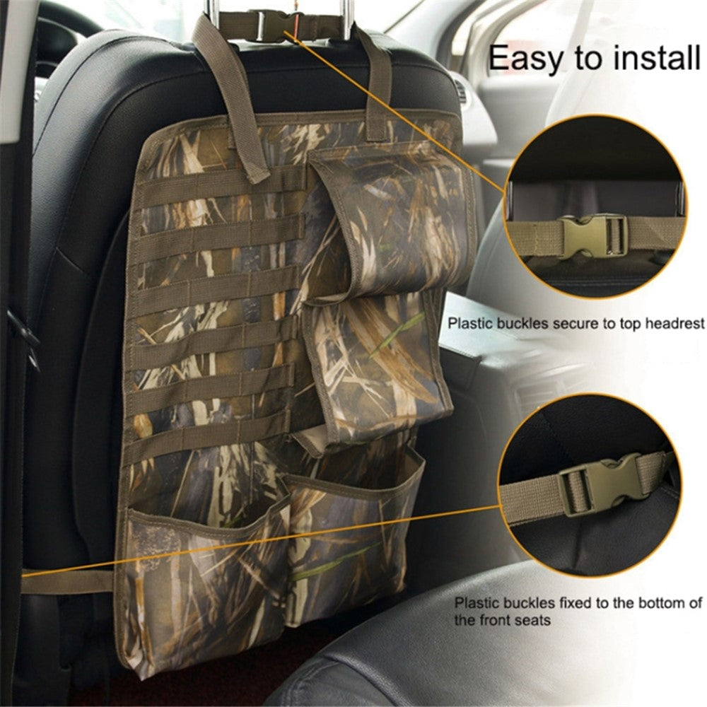 2Pcs / Set 600D Oxford Cloth Camouflage Car Seat Back Hanging Storage Bag