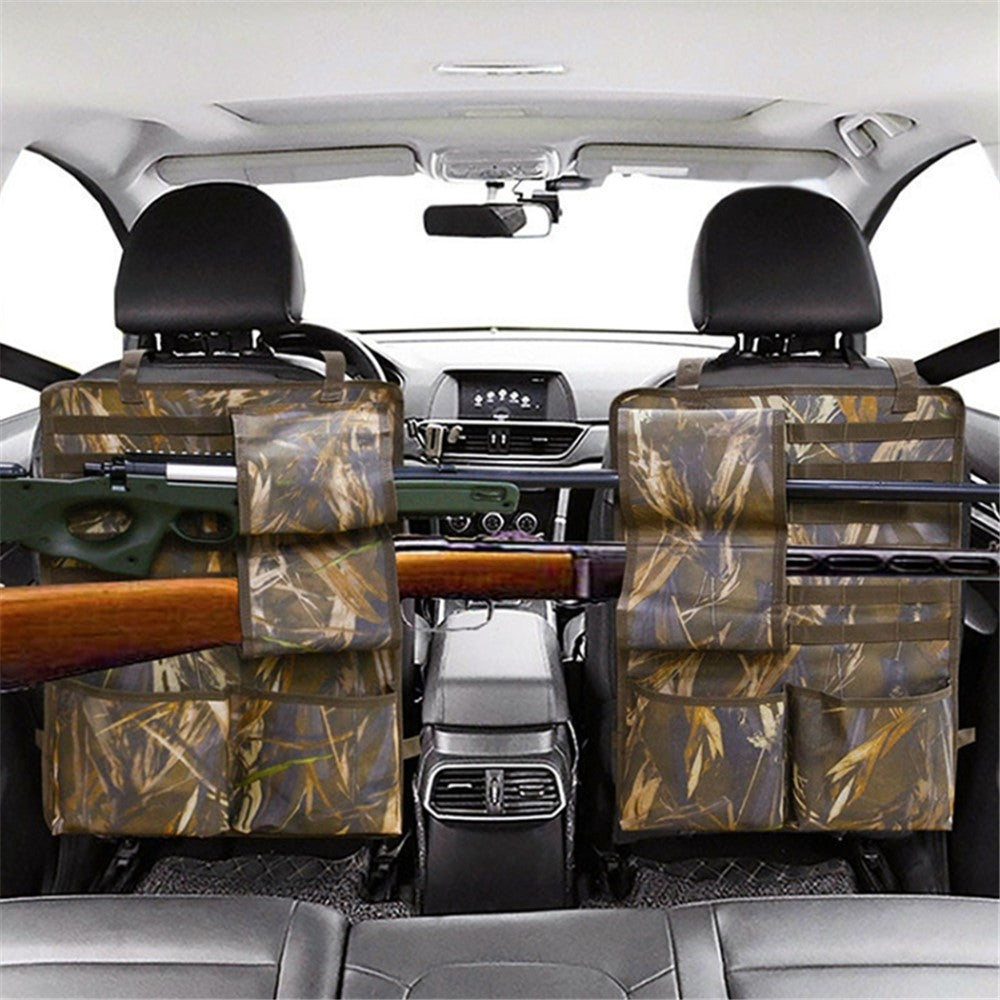 2Pcs / Set 600D Oxford Cloth Camouflage Car Seat Back Hanging Storage Bag