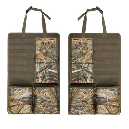 2Pcs / Set 600D Oxford Cloth Camouflage Car Seat Back Hanging Storage Bag