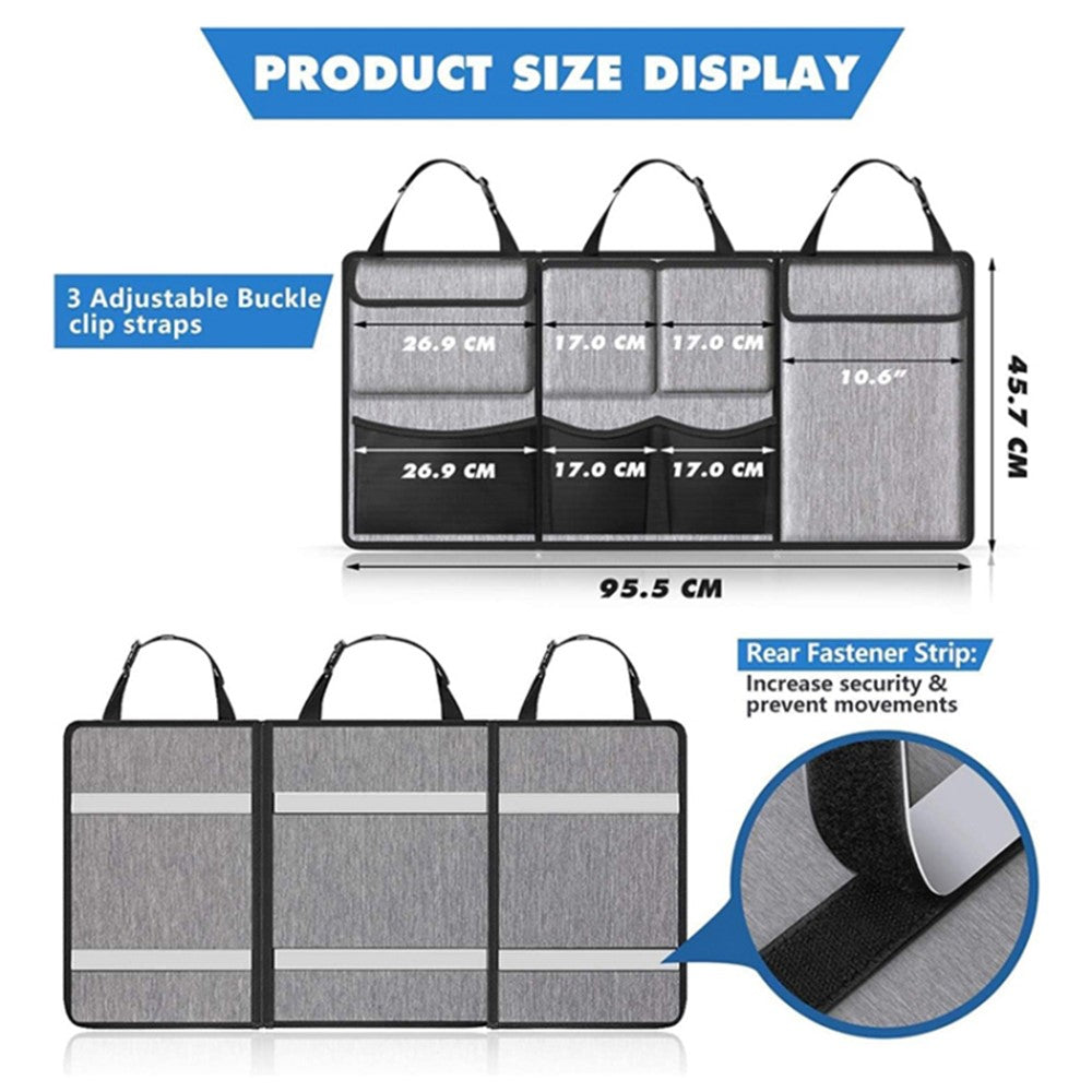 Car Hanging Rear Seat Trunk Storage Bag - Oxford Cloth Hanging Organizer