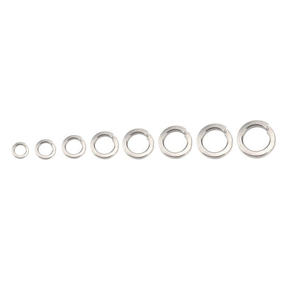 A1180 410Pcs M2-M10 Stainless Steel Assorted Spring Washers with Plastic Box
