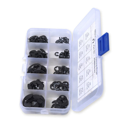 160Pcs 2mm-25mm Retaining Rings Car Truck Assorted E-Clip Snap Rings Kit