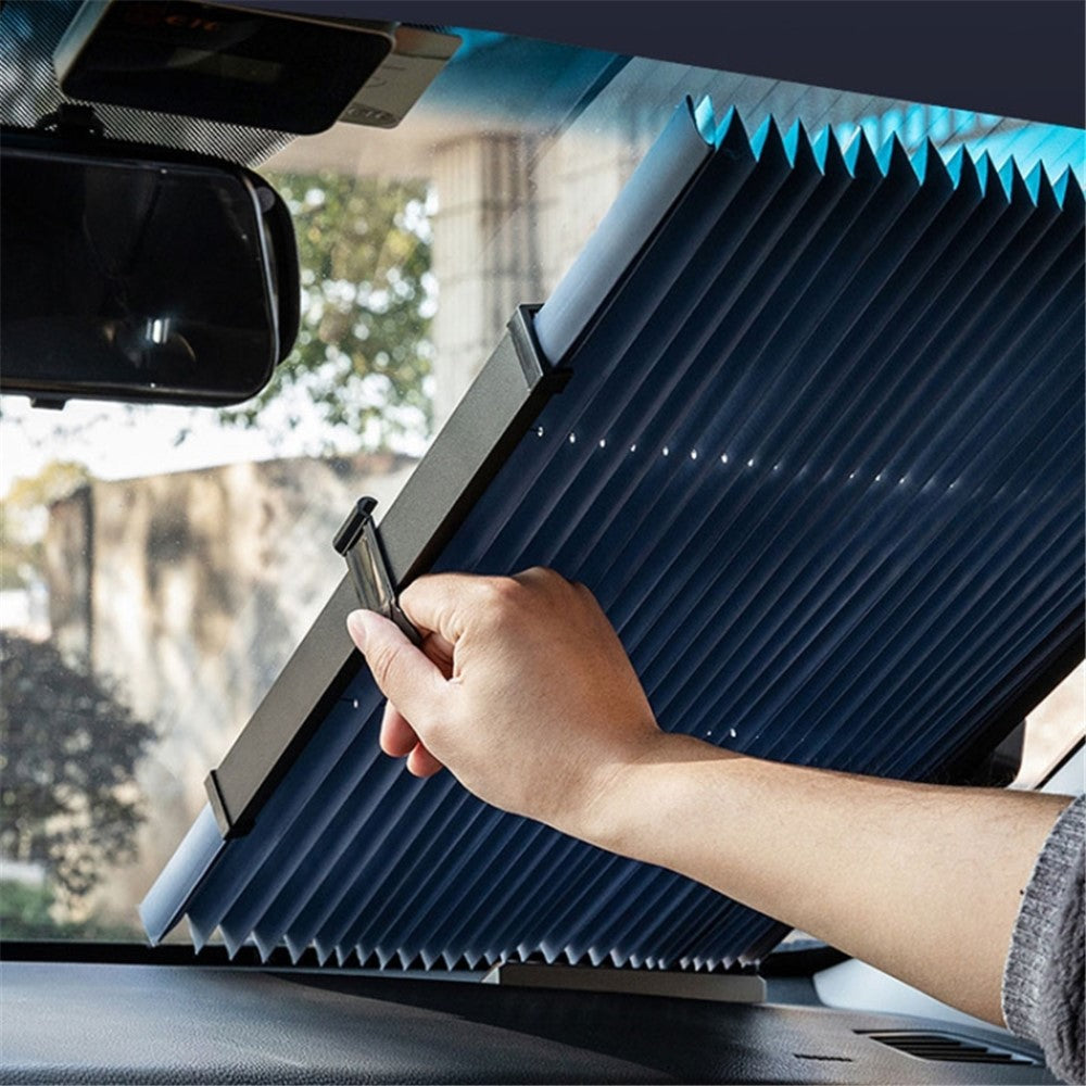 Car Sun Shade 46x120cm Car Roller Sunshade Car Window Shade with 4 Suction Cups