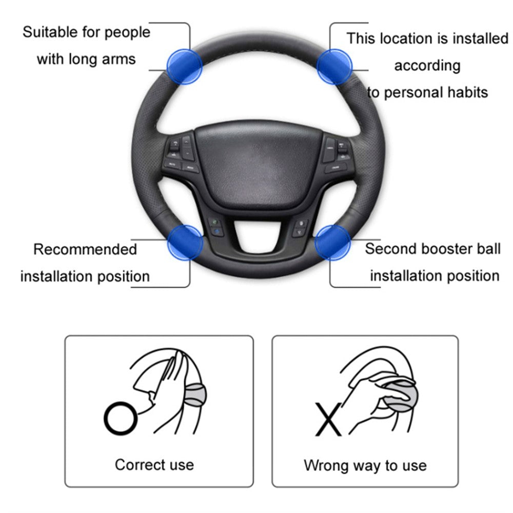 Steering Wheel Power Handle Aid Silicone Car Turning Handle Ball