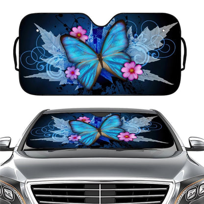 70x138cm Car Windshield Sunshade Patterns Print UV Protection Front Window Sun Shade