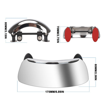 Motorcycle Rear View Mirror 180 Degree Blind Spot Mirror Wide Angle Rearview Mirror for Bike Scooter