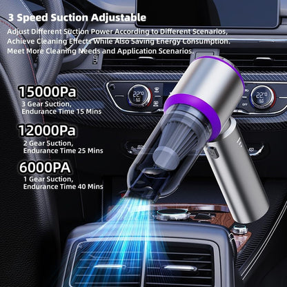 ST-6653 Rechargeable Brushless Motor Car Vacuum Cleaner High Power Handheld Car Home Cleaning Tool