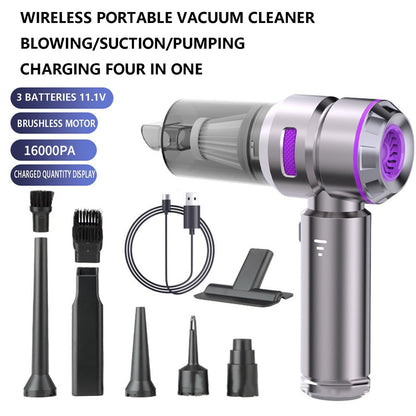 ST-6659 Brushless Motor Rechargeable Car Vacuum Cleaner Multifunction Handheld Car Home Cleaning Tool
