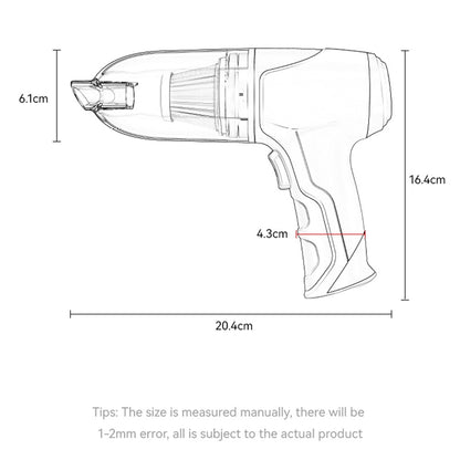 YESIDO VC08 Rechargeable Vacuum Cleaner High Power Handheld Car Home Cleaning Tool