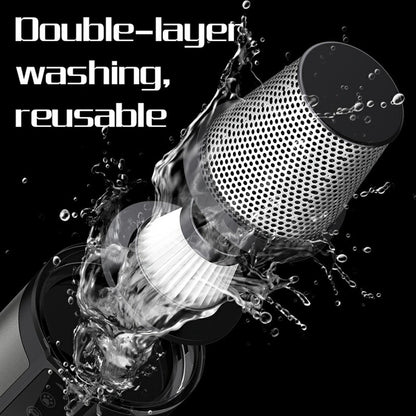 D28 Multifunctional 3 in 1 Car Vacuum Cleaner Inflator Camping Light Brushless Motor Digital Display High Suction Power