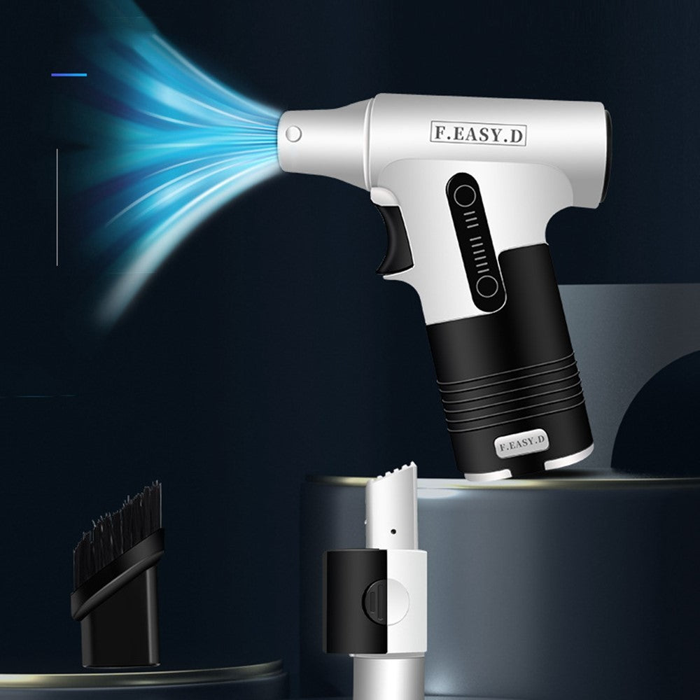 0601 Cordless Electric Duster for Car Inside / Keyboard / Home, Powerful Blower and Vacuum Suction 2-in-1 Portable Car Vehicle Vacuum Cleaner