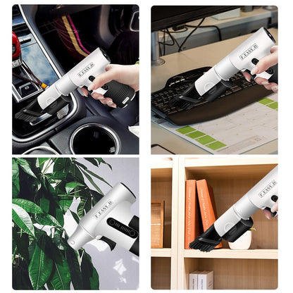 0601 Cordless Electric Duster for Car Inside / Keyboard / Home, Powerful Blower and Vacuum Suction 2-in-1 Portable Car Vehicle Vacuum Cleaner