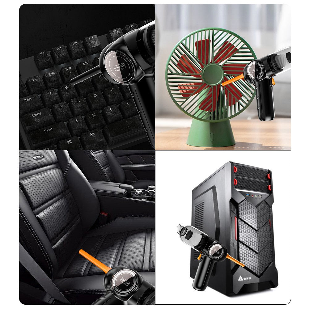 Q18 Cordless Vacuum Cleaner Blow Suction Dual Use APS+PC Car Home Handheld Vacuum Cleaner