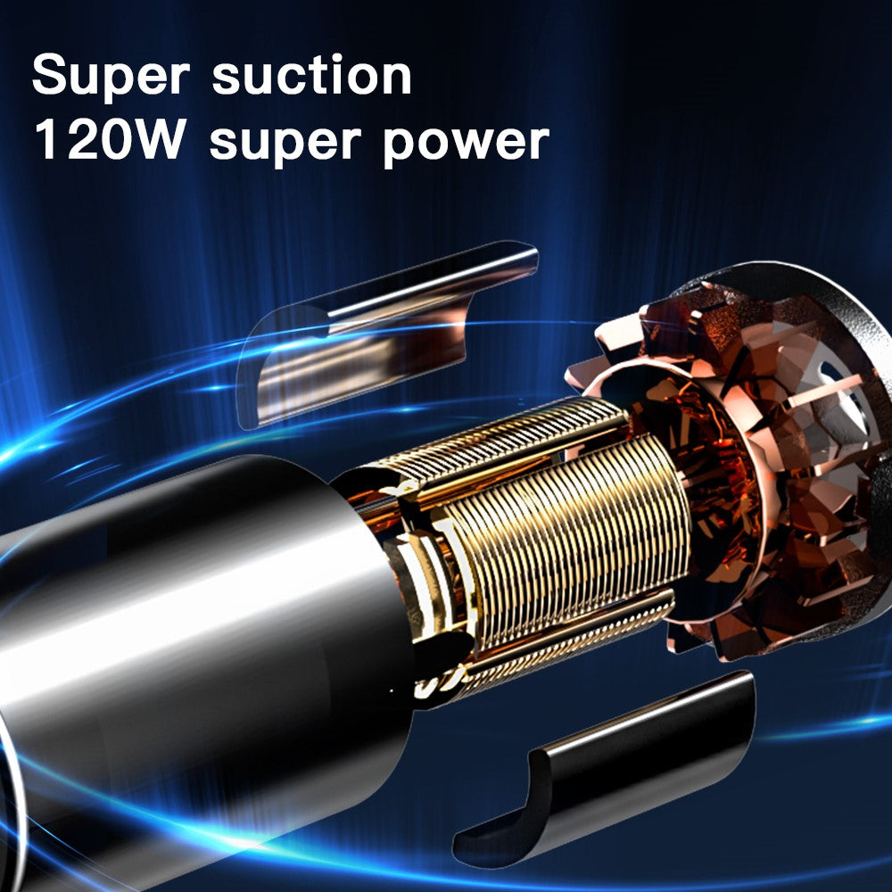 Q18 Cordless Vacuum Cleaner Blow Suction Dual Use APS+PC Car Home Handheld Vacuum Cleaner