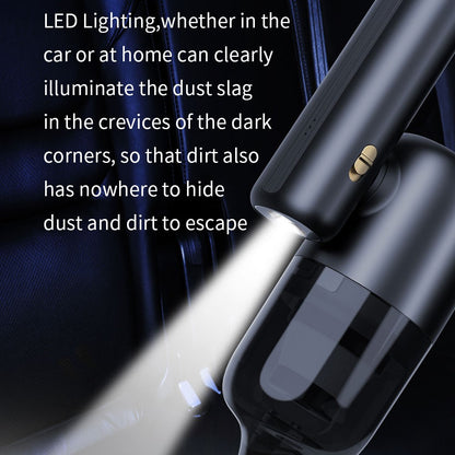 F16PLUS Car Vacuum Cleaner 10-in-1 Multipurpose Mini Air Blower Vacuum Pump 5500Pa Dust Buster for Car, Pet Hair, Desk