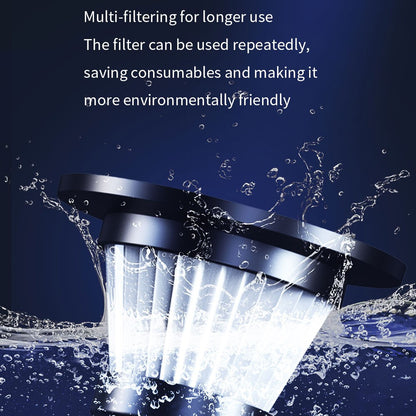 F16PLUS Car Vacuum Cleaner 10-in-1 Multipurpose Mini Air Blower Vacuum Pump 5500Pa Dust Buster for Car, Pet Hair, Desk