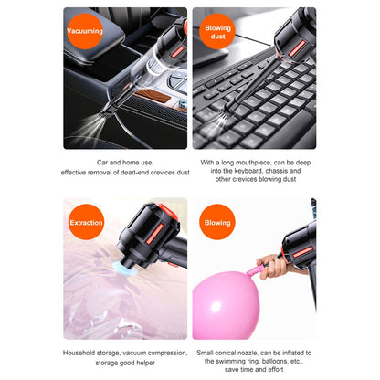 SUITU ST-6629 Cordless Handheld Vacuum Car Vacuum Cleaner Mini Rechargeable Dustbuster with Base