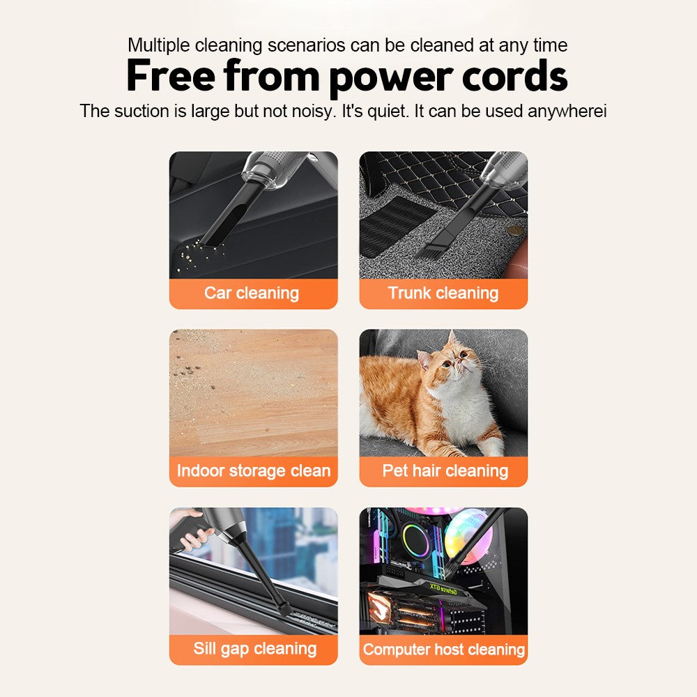 SUITU ST-6671ProG Two Gears Brushless Motor Cordless Handheld Vacuum Cleaner for Car Home Cleaning