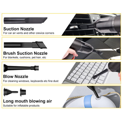 SUITU ST-6617C Brush Motor Strong Suction Handheld Vacuum Cleaner for Car Home Cleaning