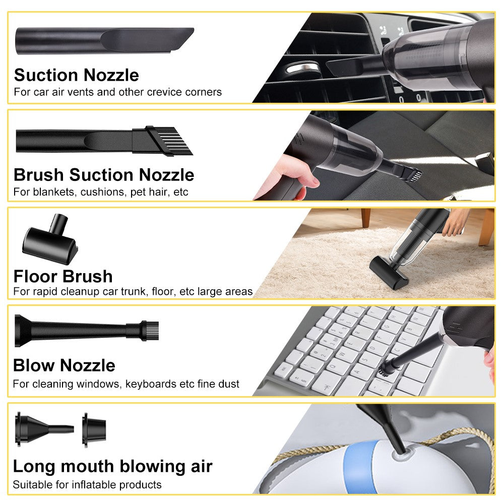 SUITU ST-6617CG Brush Motor Handheld Vacuum Cleaner Two Gears Car Home Cleaning Supplies