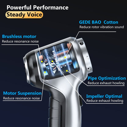 SUITU ST-6645Pro Brushless ABS Car Handheld Vacuum Cleaner Wireless Rechargeable Cleaning Tool