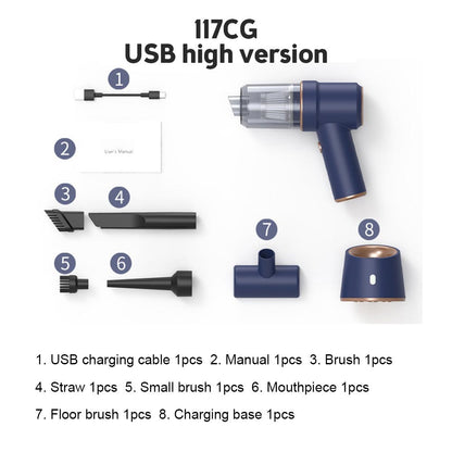 SUITU ST-6638 Low Noise 4000Pa Dual Purpose Wireless Handheld Vacuum Cleaner, Upgraded Version