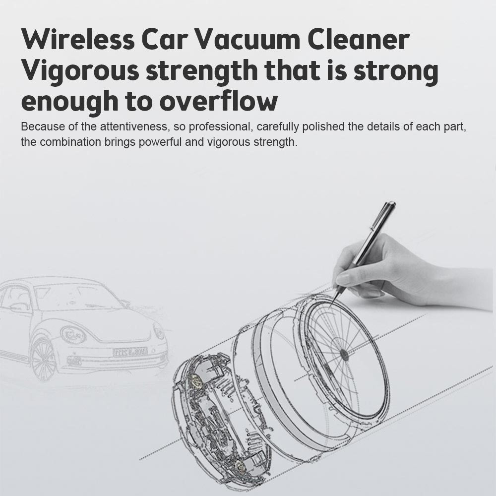 SUITU ST-6638 4000Pa High Power Wireless Handheld Vacuum Cleaner with LED Light, Basic Version