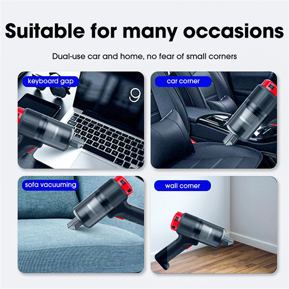 CARSUN C3088 Rechargeable Car Home Handheld Vacuum Cleaner High Power Wireless Vacuum Cleaner