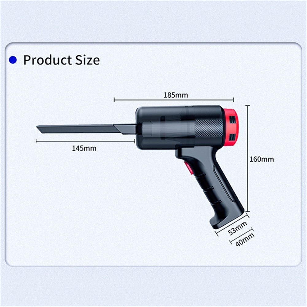 CARSUN C3088 12V Car Cigarette Lighter Plug Handheld Vacuum Cleaner High Power Car Cleaning Tool
