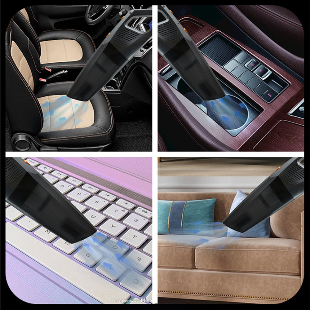 CARSUN C1398 Rechargeable Cordless Car Vacuum Powerful 6000Pa Portable Vacuum Cleaner with LED Light