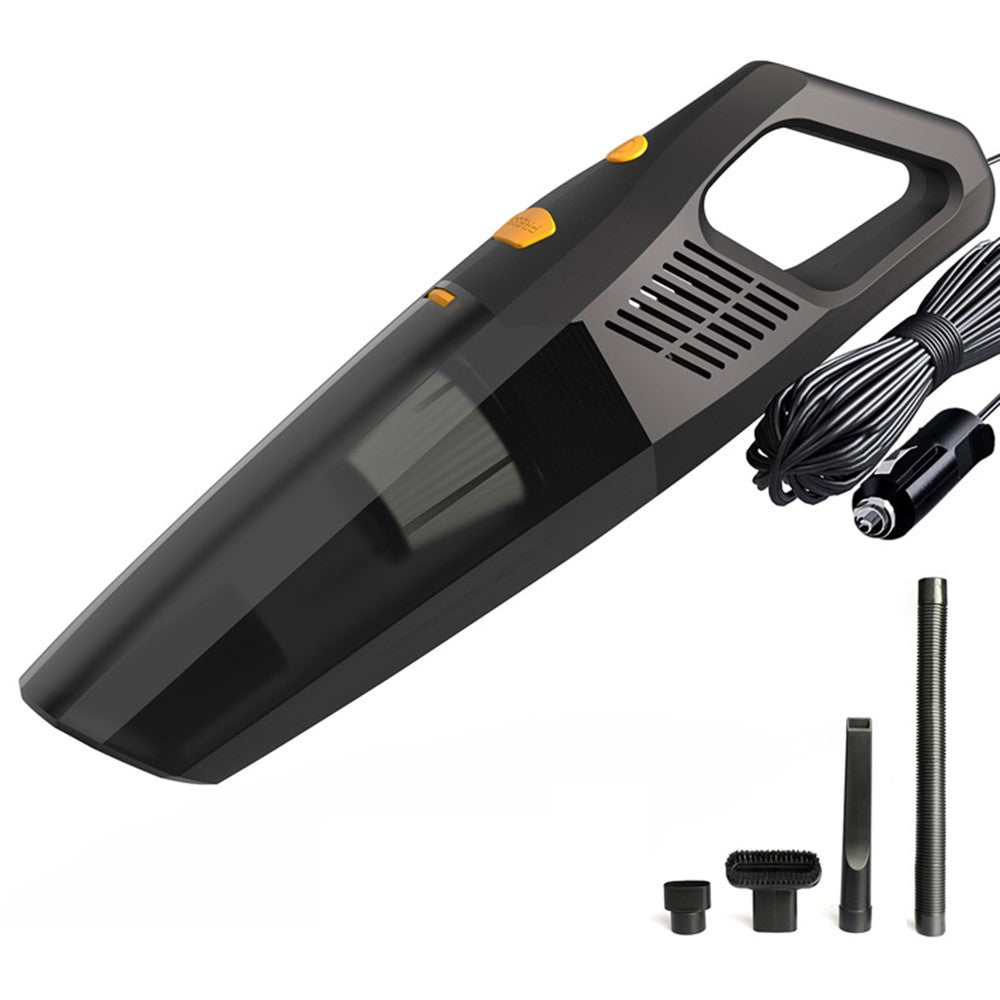 CARSUN C1398 12V Car Cigarette Lighter Plug Vacuum Cleaner High Power Handheld Car Cleaning Tool with LED Light