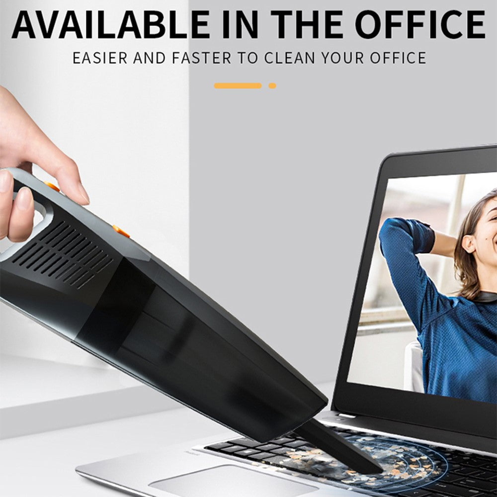 CARSUN C1398 12V Car Cigarette Lighter Plug Vacuum Cleaner High Power Handheld Car Cleaning Tool with LED Light