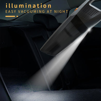 CARSUN C1398 12V Car Cigarette Lighter Plug Vacuum Cleaner High Power Handheld Car Cleaning Tool with LED Light