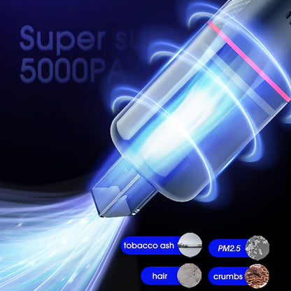 CARSUN C3089 Car Cigarette Lighter Vacuum Cleaner 5000Pa High Power Handheld Dust Cleaner