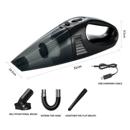 A-016 Powerful Suction Cordless Vacuum Cleaner Rechargeable Car Home Cleaning Tool