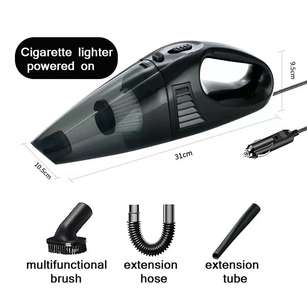 A-016 12V Car Cigarette Lighter Vacuum Cleaner Powerful Suction Wired Dust Cleaner
