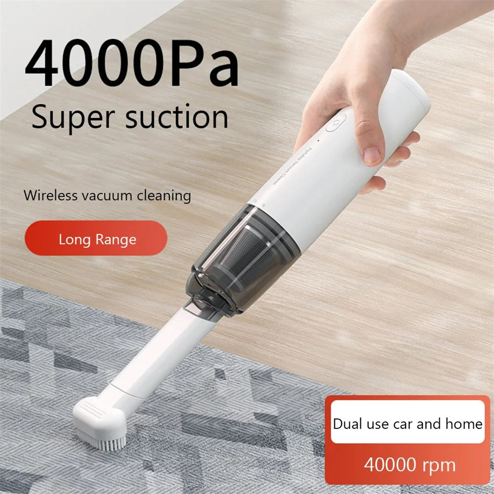 SY01-Q8 USB Car Vacuum Cleaner Rechargeable 4000Pa Cordless Home Cleaner