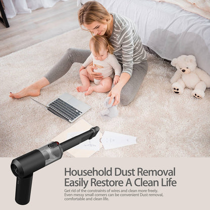 S1 Mini Cordless Vacuum Cleaner Folding High Power Suction 2-in-1 Handheld Vacuum Cleaner for Car, Home